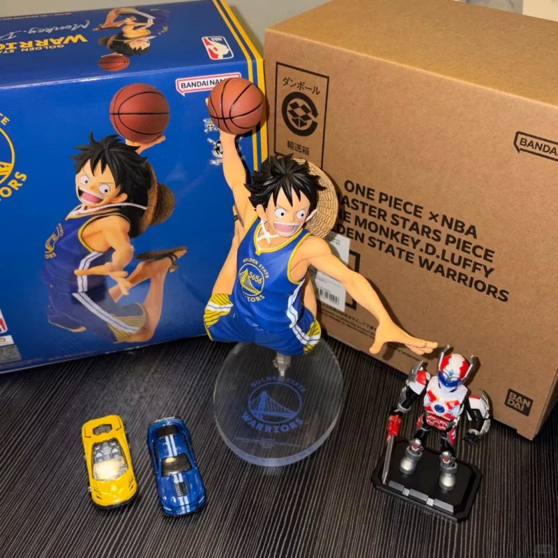 Bandai Banpresto One Piece × Nba Msp Monkey D. Luffy Co-Branded Authentic Figure Desktop Ornament Gift Collection Model Genuine