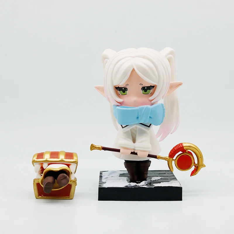 Hot Anime Frieren: Beyond Journey's End Animation Peripheral Hand-made Model Figure Funeral Lillian Kawaii Desk Decor Toy Gifts