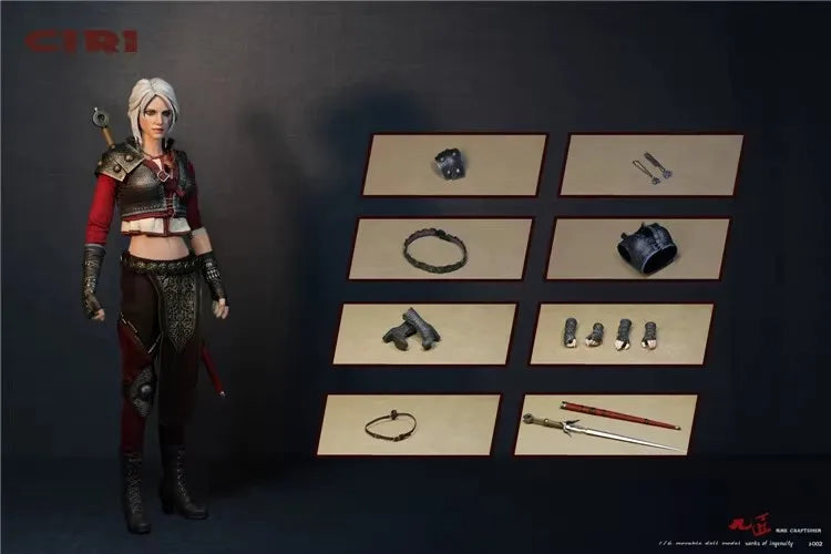 Nine Craftsmen J-002 1/6 Female Soldier CIRI Armor Version Model Toy Full Set 12'' Action Figures In Stock