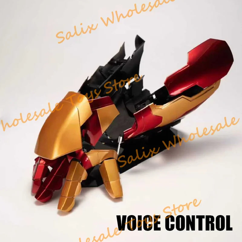 New Iron Man Left And Right Hand Mk42 Armor Wearable Arm Remote And Voice Control Cosplay Model Gifts Toy Customized