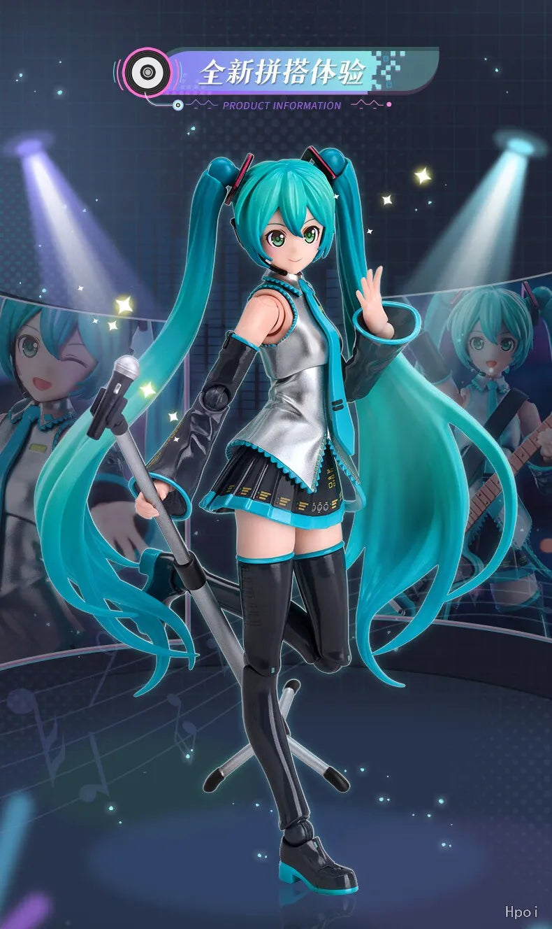 BLOKEES Miracle Edition Hatsune Miku Assembled Anime Action Figure Multi-Version Model Kit Gift for Collector & Fans Ornaments