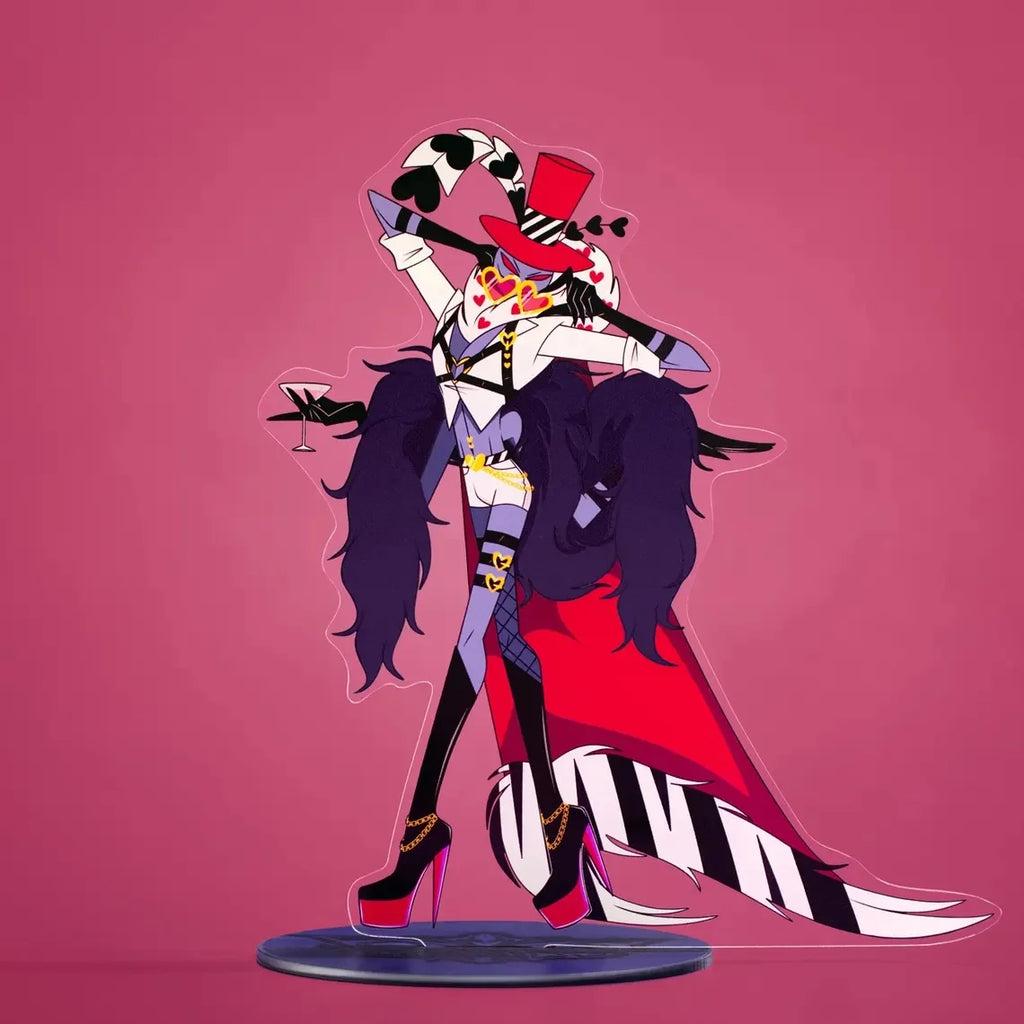15Cm Creative Desktop Decorations Acrylic Standees for Hazbin Hotel Character Standing Plates Niffty Vaggie Charlie Husk Alastor