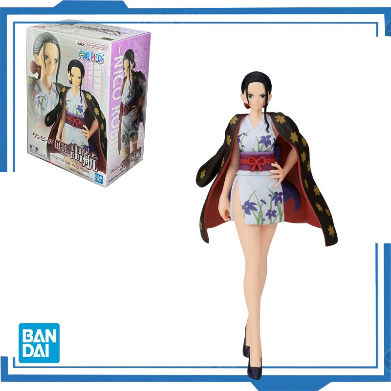 Bandai Original Banpresto Anime One Piece THE Set Sail Nico Robin PVC-Figur Actionfiguren Sammlermodell Spielzeug