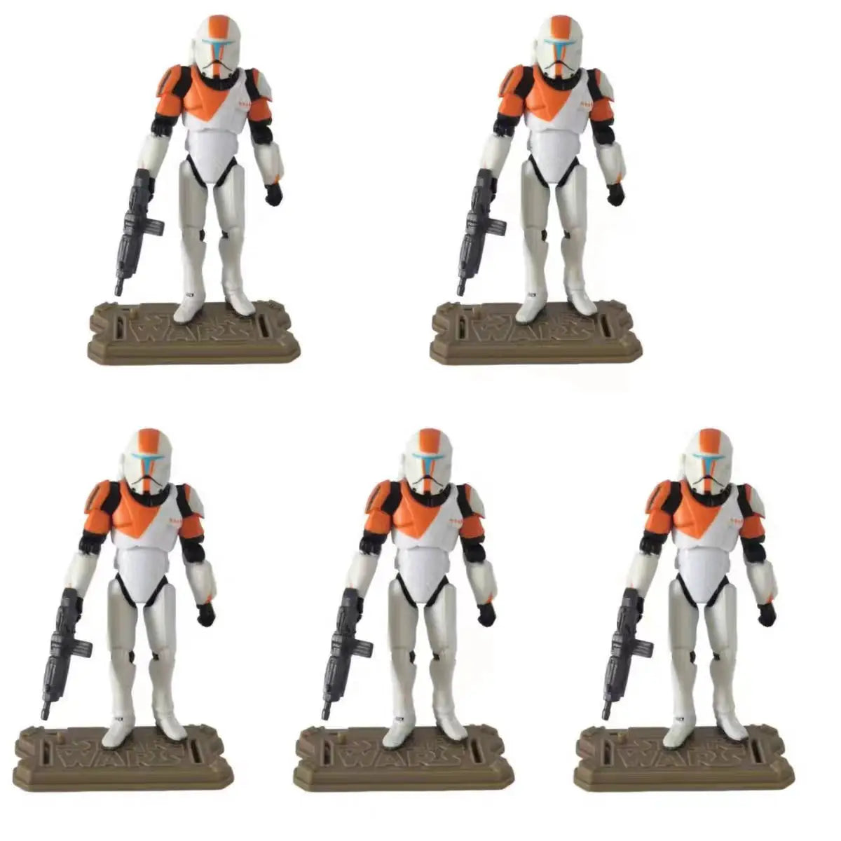 In Stock Lot SW Clone Wars Action Figure Commando Boss 3.75" Loose Anime Figure No Box Collectible Model Desktop Decoration Toys