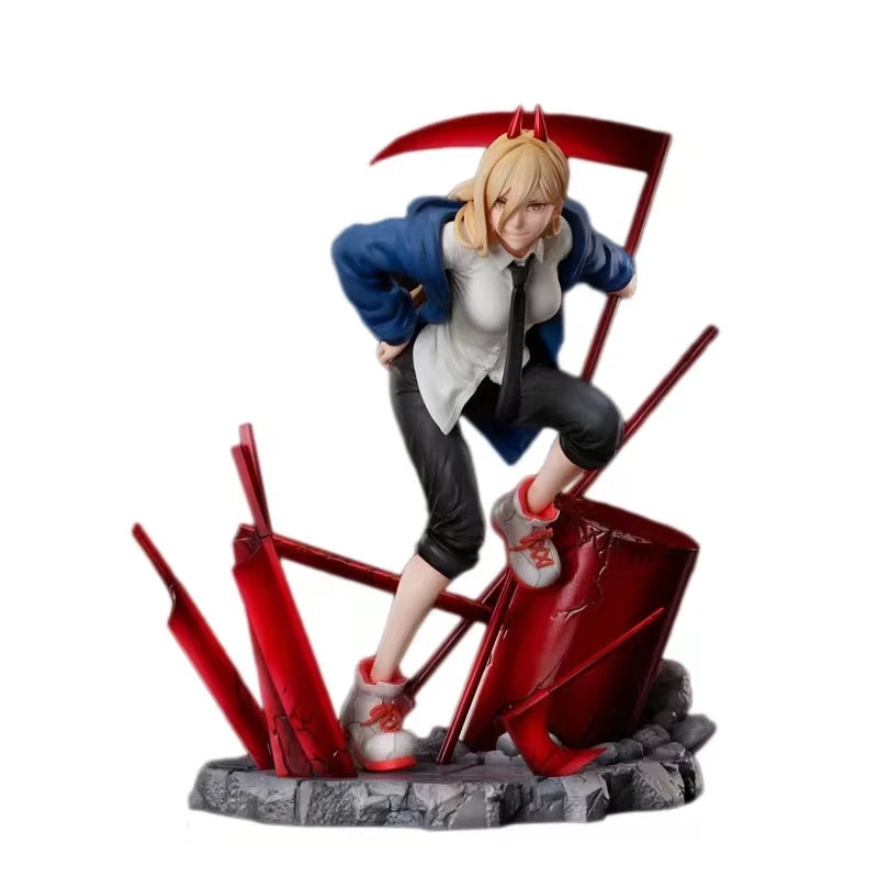【Presale】Chainsaw Man Action Figurals Power Anime Figurine Statue Figures Cartoon Toy Collectible Model Character Sculpture