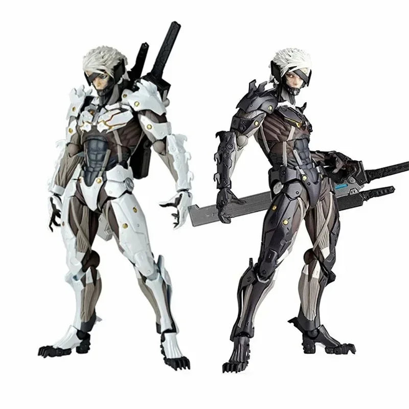 Kaiyodo The Ocedo Yamaguchi 140 Ex Metal Gear Action Figure Mgs Raiden Metal Gear Rising Rising Thunder Hand Gift Doll  Toy