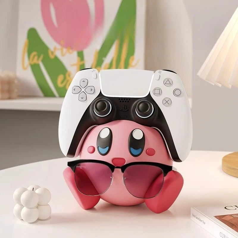 Cute Kirby Switch Game Controller Stand Anime Glasses Display Rack Fashionable Creative Drawing Room Tabletop Decorations Gift