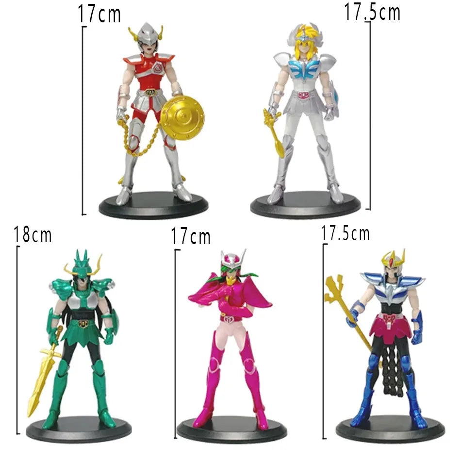 19CM Аниме Фигурка Phoenix Ikki Hyoga Seiya Shiryu Постоянна Броня Модел Детски Играчки PVC Кутия Детска Колекция Декорация
