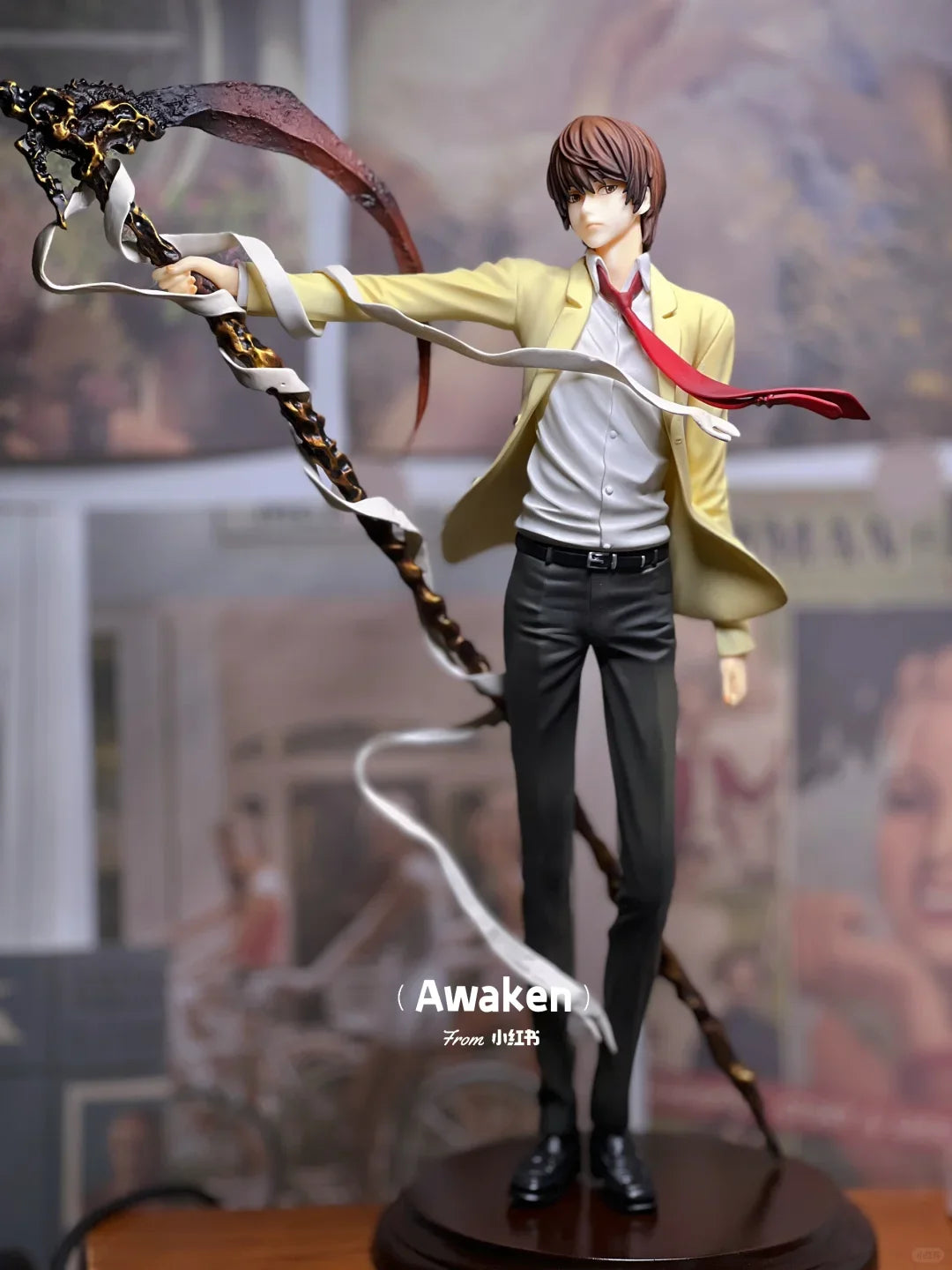 26cm Death Note Anime Yagami Light Action Figure Statue Figurines Pvc Collection sculpture Model Toy Boy Christmas Gift ornament