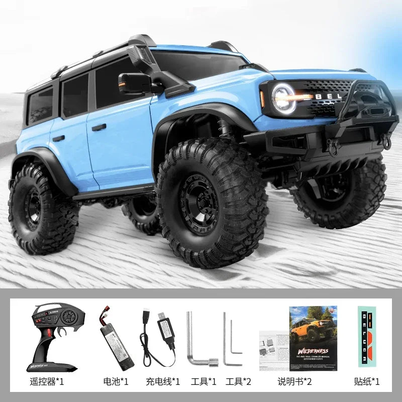 RC Crawler 1/10 Rc кола 4WD RTR HB R1001 с LED 2.4G електрическо дистанционно управление Rock Buggy офроуд превозно средство Rc коли за възрастни