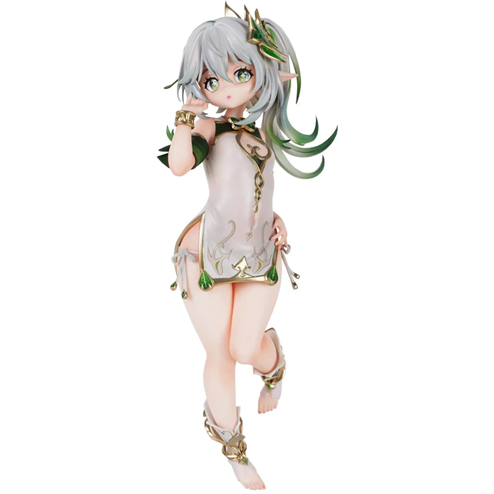Anime Nahida Game Figure Cheongsam Standing pose Action Figure cute Model Desktop Ornaments Collection Child toy Gifts 21cm