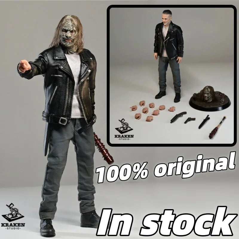 24-hour Shipping! Kraken Studio The Walking Dead Whisperers Negan Smith 1/12 Scale Action Figure Collectible Model Gift Statue