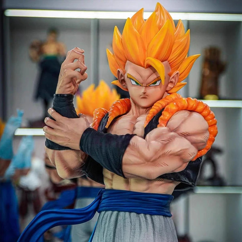 50cm Jt Dragon Ball Anime Figure Double Kings Vegetto Gogeta High Quality Gk Figurine Model Collection Model Ornament Gifts Toys
