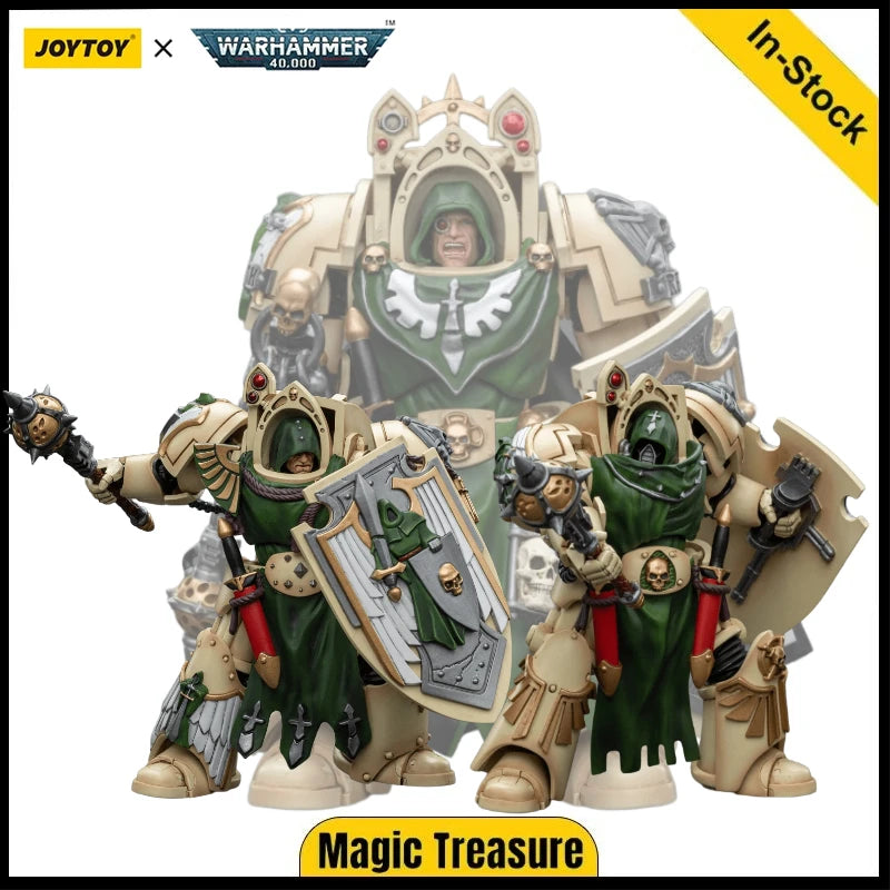 【JOYTOY】Warhammer 40K 1/18 Action Figure Dark Angel Deathwing Knight 3 Pieces Anime Military Model Toy Gift Collection