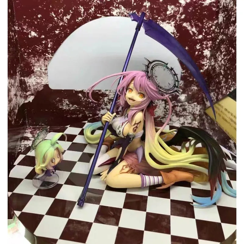 15cm No Game No Life: Zero Azriel Shiro Jibril 1/7 Great War Ver. Phat Anime PVC Action Figure Toy Game Collectible Model Doll