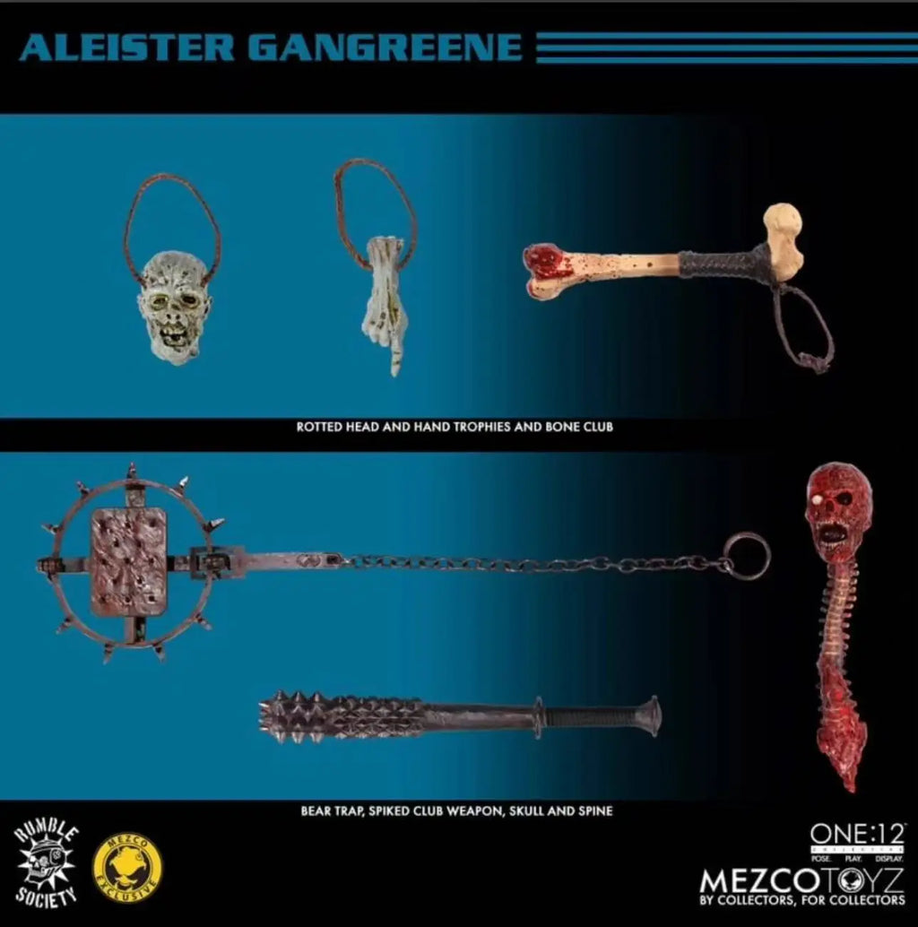 Mezco Gangrene Manor Aleister's Gangrene Corrupt Gravedigger Fourth Ant 1:12 Action Figure Figure