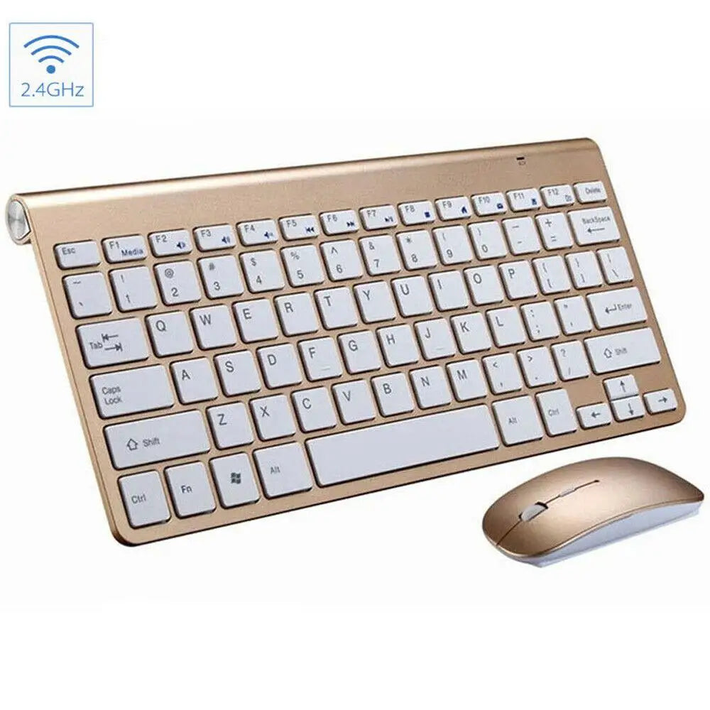 RYRA New Mini Wireless Keyboard And Mouse Set Waterproof 2.4G For IPad Samsung Android Tablet Ultra Thin Keyboard Mouse