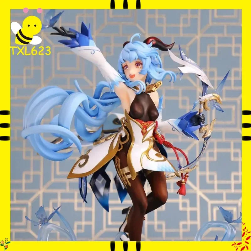 28cm Genshin Impact Ganyu Figure Beautiful Girl Anime Model Collectible Statue Desk Decor Gift For Game Fans
