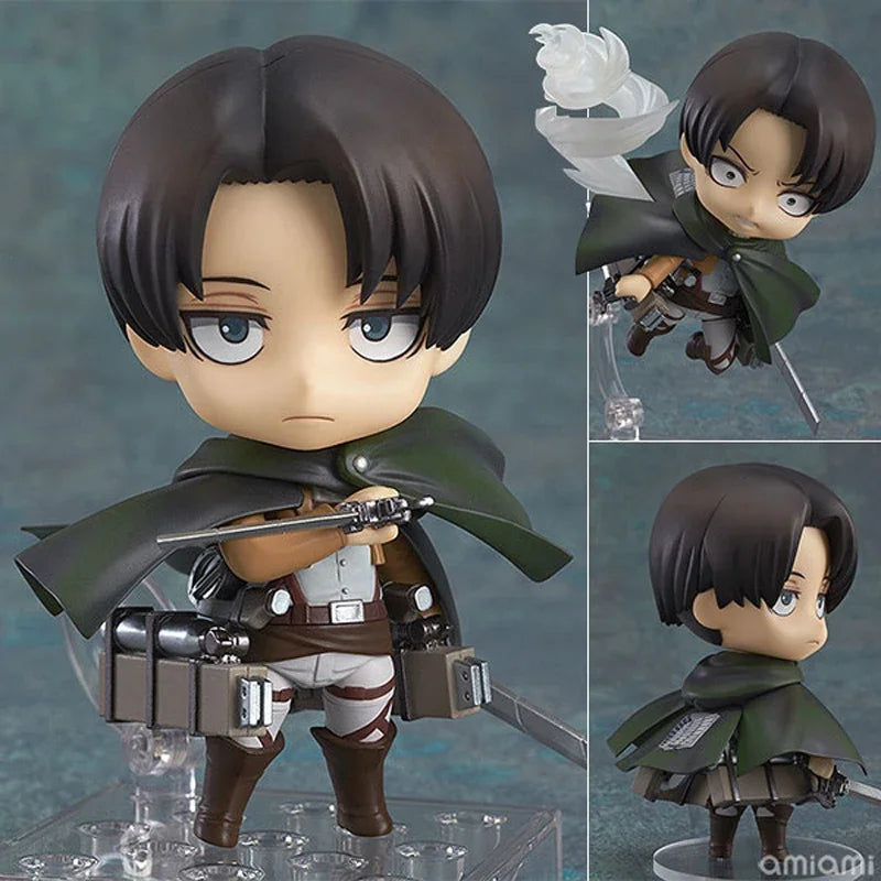 #2001 Mikasa Ackerman Attack on Titan Anime Figure Hange Zoe Shingeki no Kyojin Action Figure Erwin Smith Figure Model Doll Toys