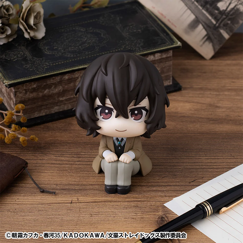 10cm Bungou Stray Dogs Anime Figure Look Up Nakajima Atsushi Action Figure Q Version Dazai Osamu Figurine PVC Collection Gifts