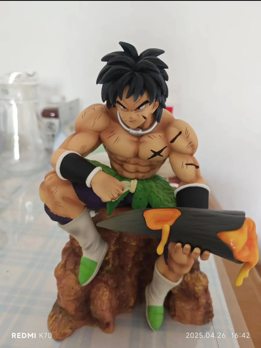 In Stock 24cm Dragon Ball Anime Figures youth Broli Figures PVC Statue Collection Model Desk Ornament Birthdays Toys Gifts
