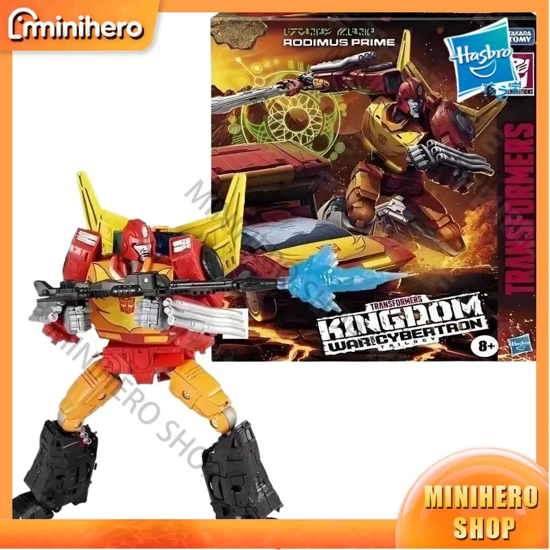 In Stock Original Hasbro Transformers War for Cybertron Kingdom WFC-K29 Rodimus Prime Commander Class Super Action Figure