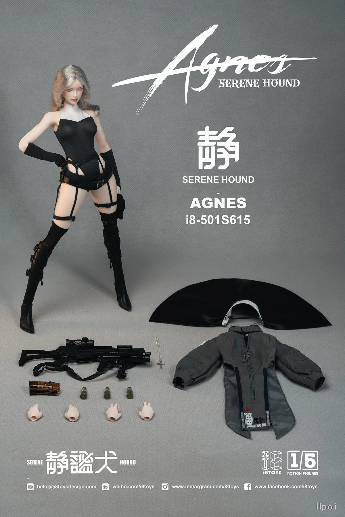 【MT】Pre-sale I8TOYS 501S615 Quiet Dog Agnes 1/6 Action Figure Model Collection