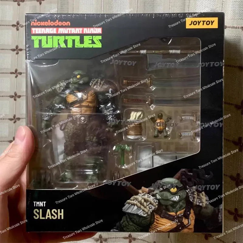 Auf Lager JOYTOY 1/18 TMNT Figur JT00881 JT01000 JT01017 Krang Slash Tokka Anime Actionfiguren Figuren Modelle Spielzeug Geschenke