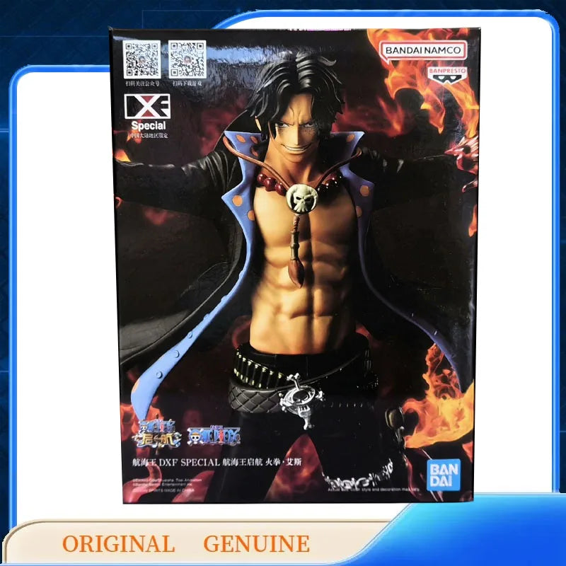 Bandai Original One Piece Dxf Speicial Monkey D. Luffy Zoro Ace Mihawk Newgate Anime Action Figures Assembly Model Ornaments