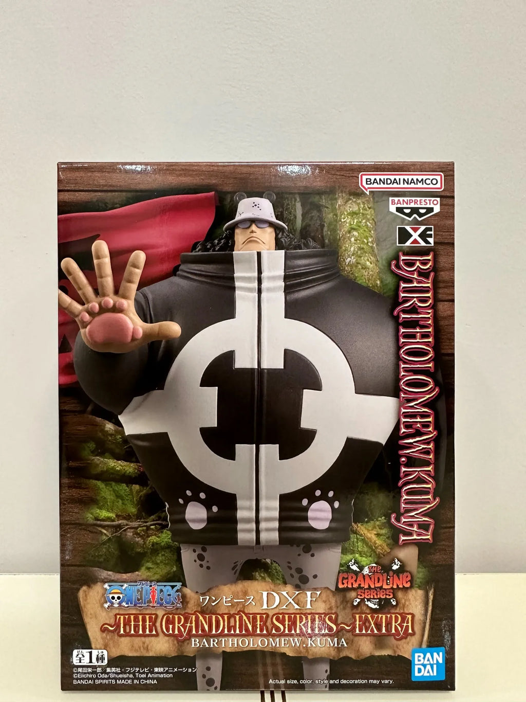 Original BANDAI BANPRESTO ONE PIECE DXF EXTRA Bartholomew Kuma PVC Anime Figures Action Figure Model Toys Gift