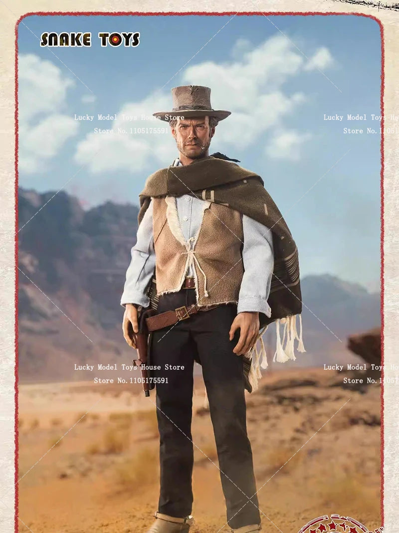 SNAKE TOYS Deluxe Version SCB01 1/6 The Western Cowboy The Good Clint Man Cloth Action Figure Peaceful Protector 12inch Soldier