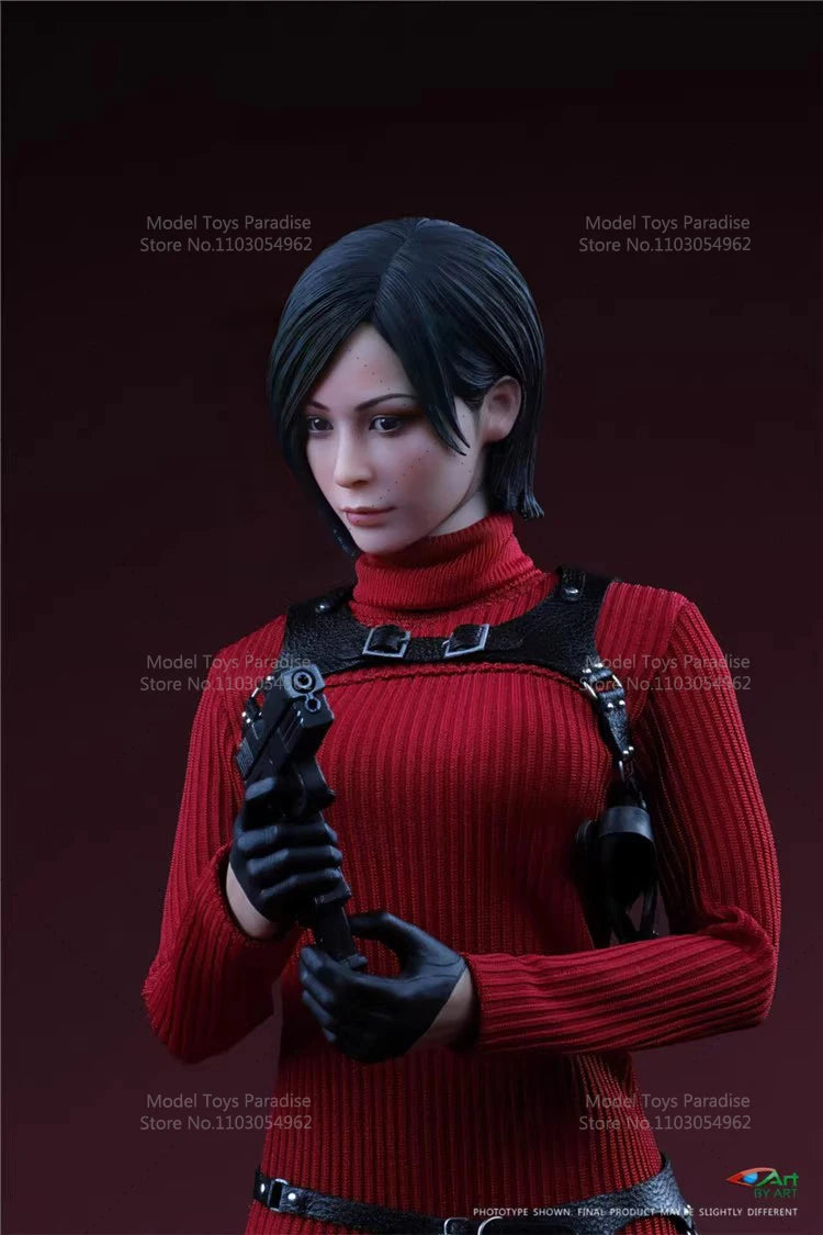 BY-ART BY-021  1/6 Scale Woman Soldier Ada Wong Clothes Set With Mobile Eye Head Carving Fit 12'' Action Figure Body