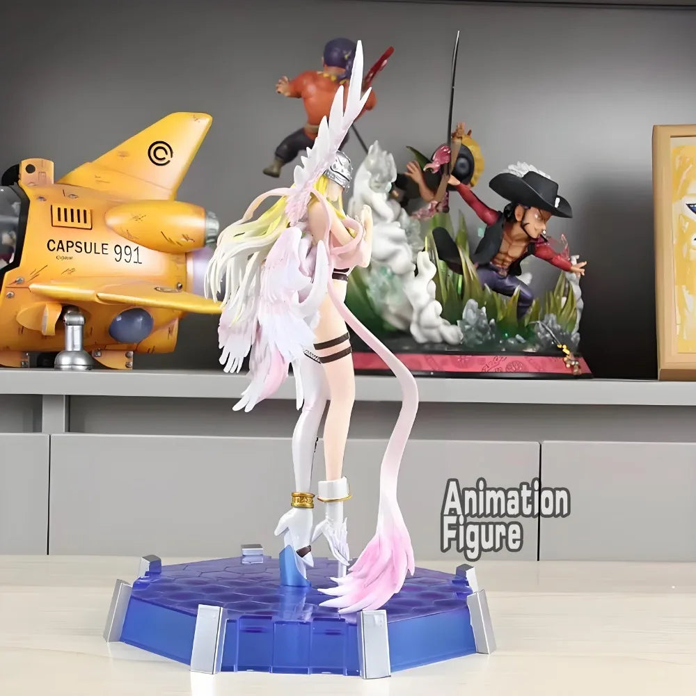 26cm/10.24in Anime Digimon Adventure Figure Angewomon Action Figures Pvc Collection Model Toys for Children Gifts