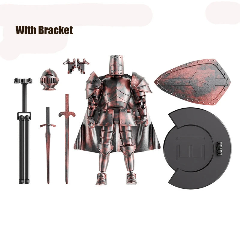 Middle Ages Warrior Action Figure Toys Retro Joint Mobility Knights Collectible Model Toy For Kids Adult Stress Relieving Gifts