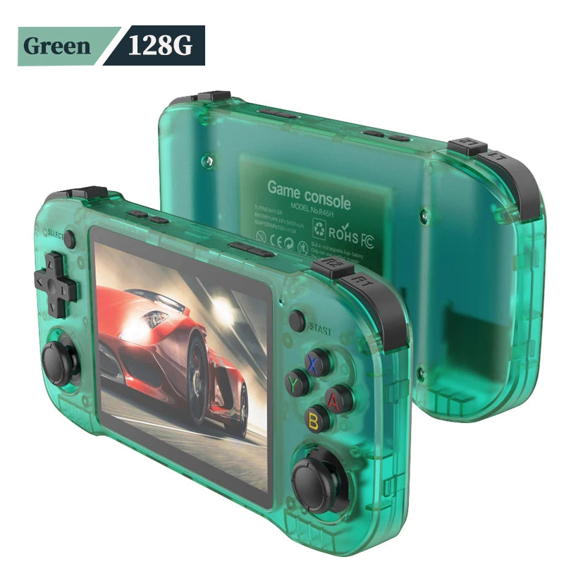 R46H Retro Handheld Console Classic Game 4.2 inch HD IPS Screen Portable Video Player MAX 128G 29K Game R36H R36S