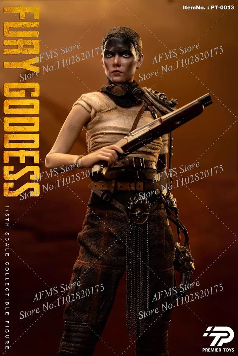 Premier Toys PT-0013 1/6 Scale Collectible Figure Blackened Wasteland Girl Anya Mad Max Fury Goddess Full Set 12" Action Figure