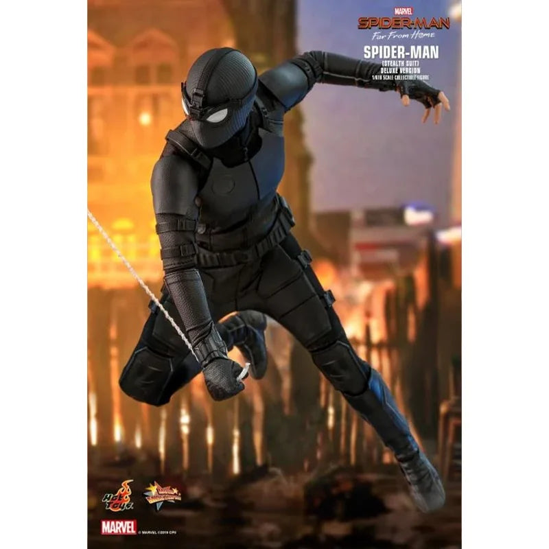 100% In Stock Original HOTTOYS HT Spider Man Far From Home MMS541 Spider Man Stealth Suit Deluxe Anime Action Figures Model Toys