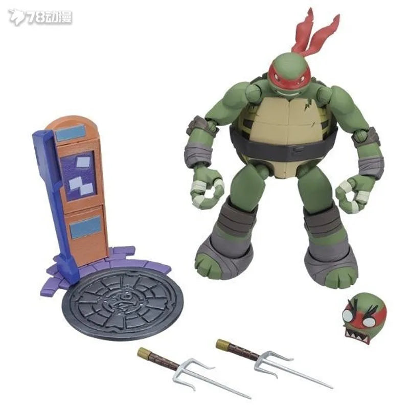 Kaiyodo Original Zolgear Teenage Mutant Ninja Turtles Raphael Anime Figures Toys for Boys Christmas Gift Collectible Model