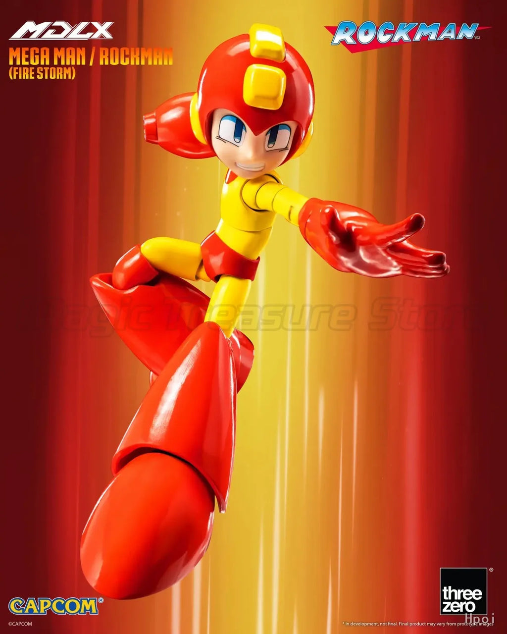 【MT】threezero 3Z0874 MDLX Megaman (FIRE STORM) Action Figure Model Toy Gifts
