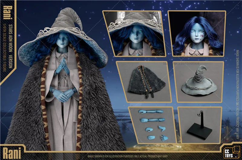 CCTOYS 1/6 Scale Calia Royal Family Witch of the Moon Ranni Dark Fantasy Action Game 12-inch Full Set Action Figure Soldier Toys