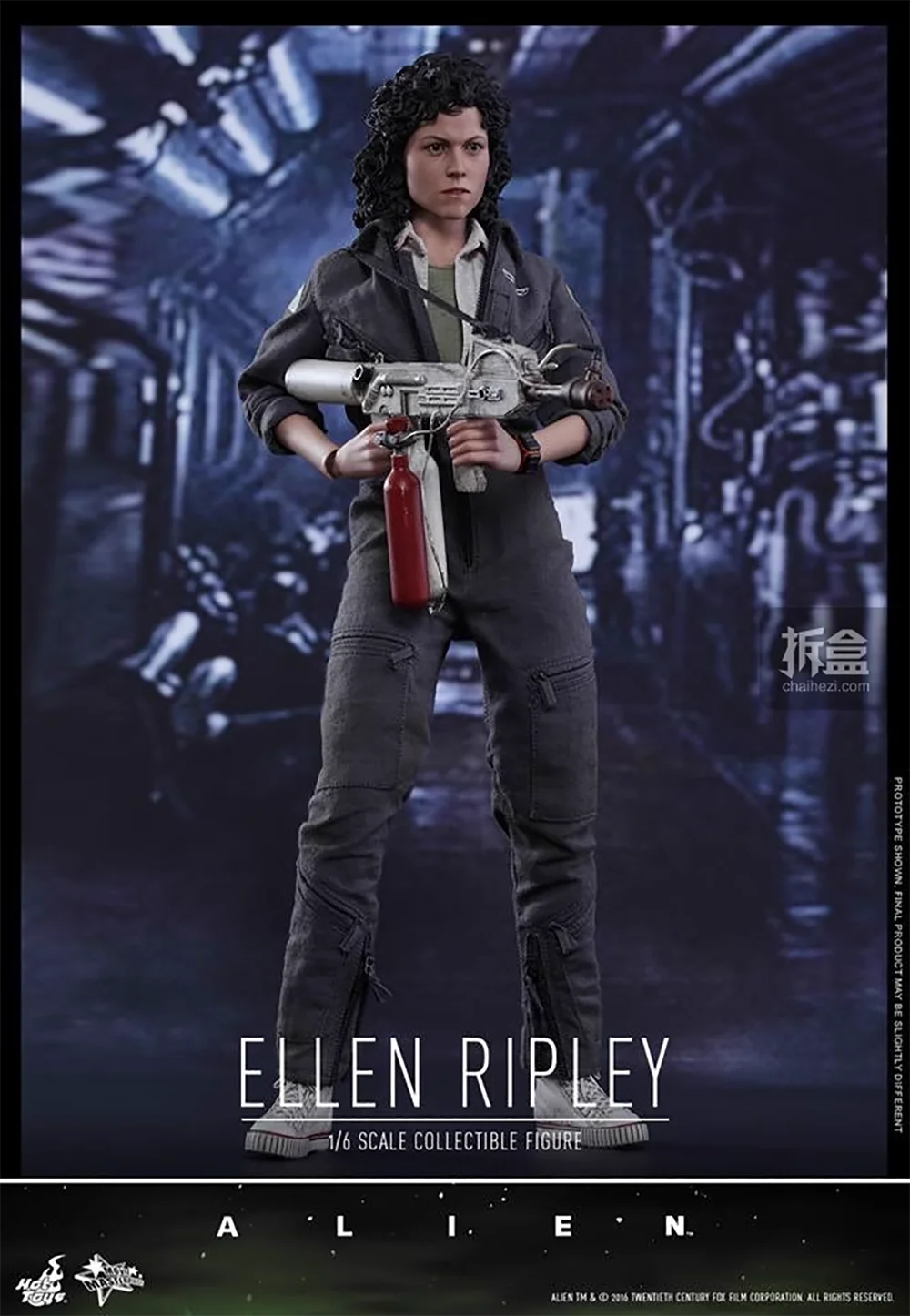 Original HotToys 1/6 MMS366 Xenomorph Ellen Ripley Action Figure Model Toys 12 inch Collection Scene Decoration Gift