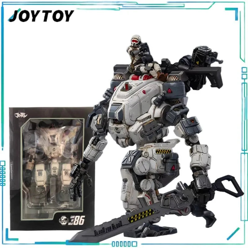 JOYTOY Original Dark Source Series Mech God of War 86 White Collector's Edition Movable Finished Product Model Collectibles Gift