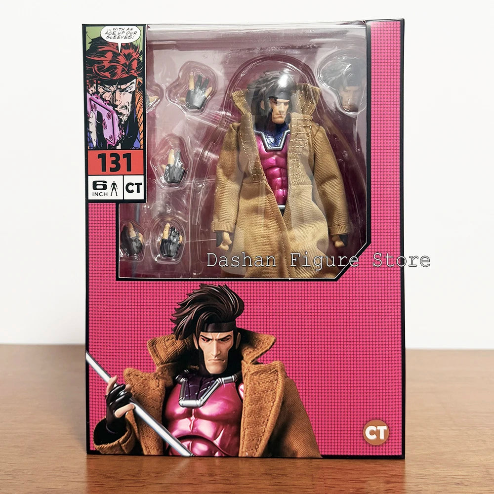 CT Factory Mafex 131 Gambit Action Figure Remy Etienne LeBeau Figures PVC Movable Anime Collectible Model Toys for Holiday Gifts