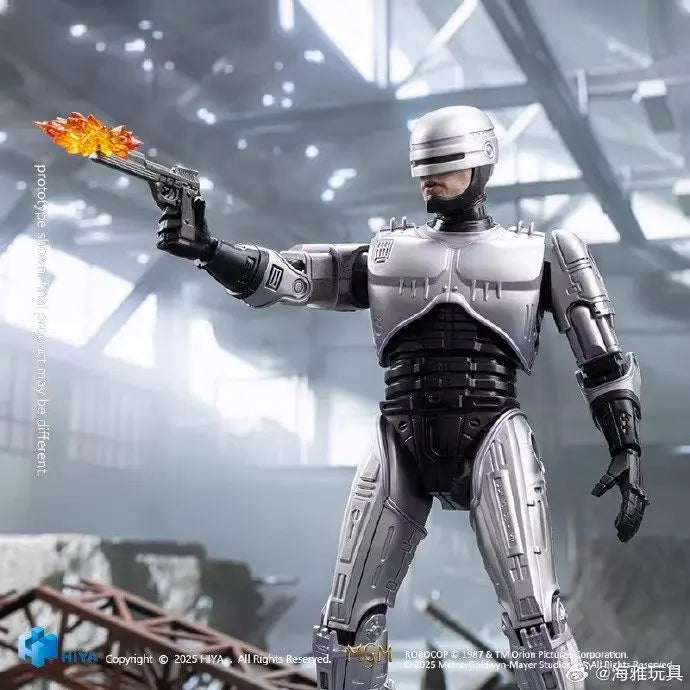 New Genuine Hiya 1/12 Robocop Mechanical War Machine Action Figure In Stock