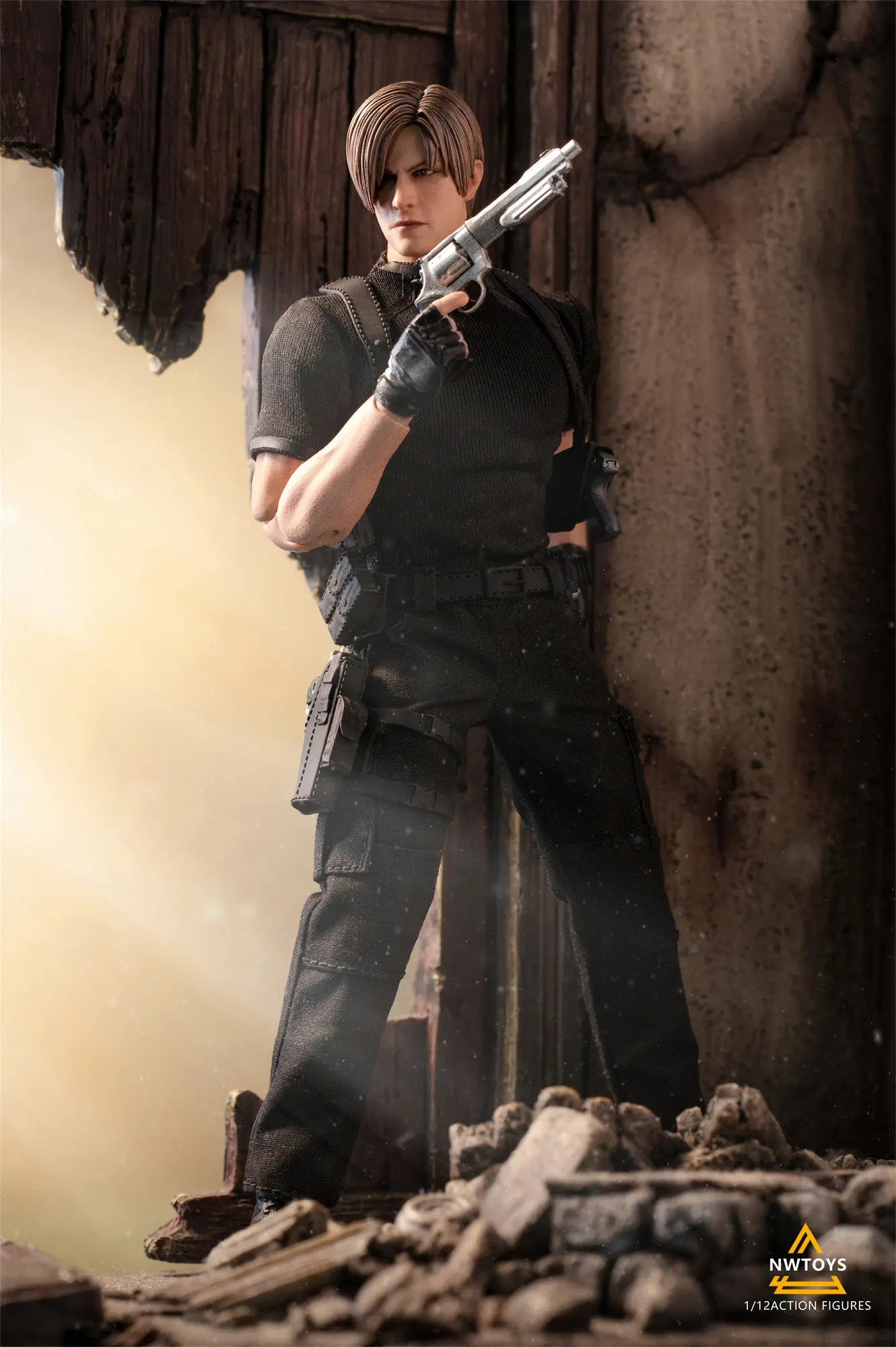 Nw Toys Original 1 \ 12 Action Figure Series Leon Scott Kennedy Action Figure Model Toys Movable Model Ornaments Gifts Fo Boys