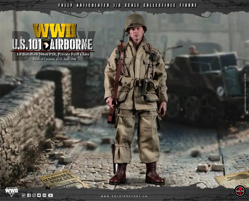 SoldierStory SS-126 1/6 Male Soldier US 101 Battalion Private First Class Ryan Full Set 12'' Action Figures Model Toy In Stock
