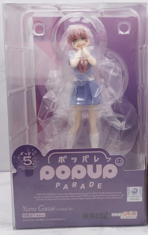 Genuine GSC POP UP PARADE 17cm Mirai Nikki Gasai Yuno Ordinary Version Limited Edition Anime Gasai Yuno Model Ornament Gift