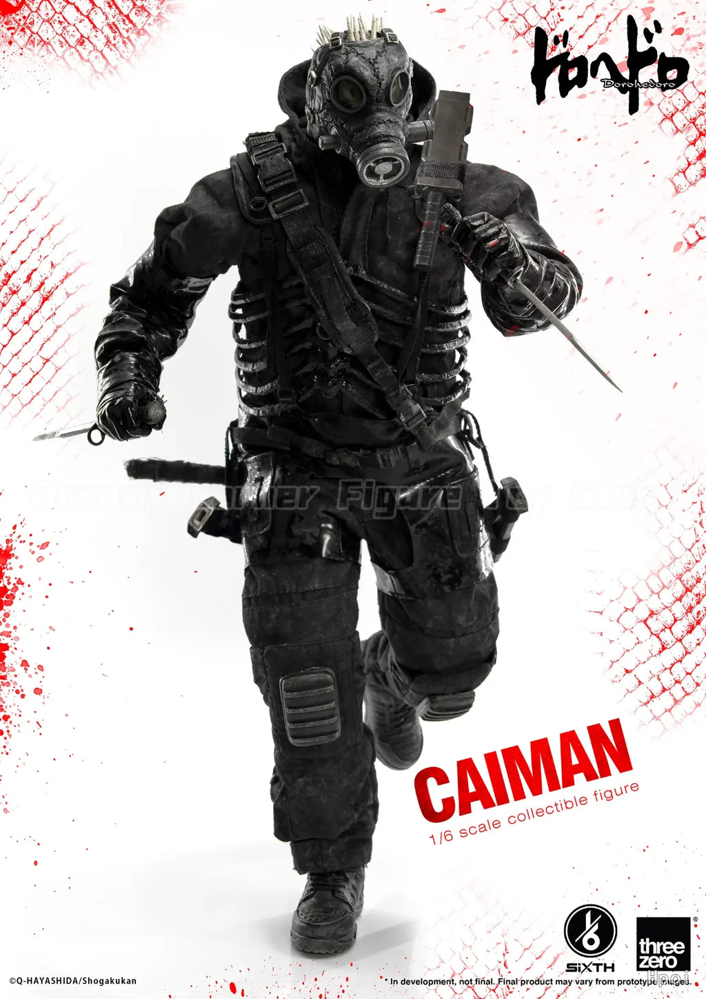 【In Stock】Original Threezero Dorohedoro CAIMAN 1/6 Action Figure Collection Ornament Model