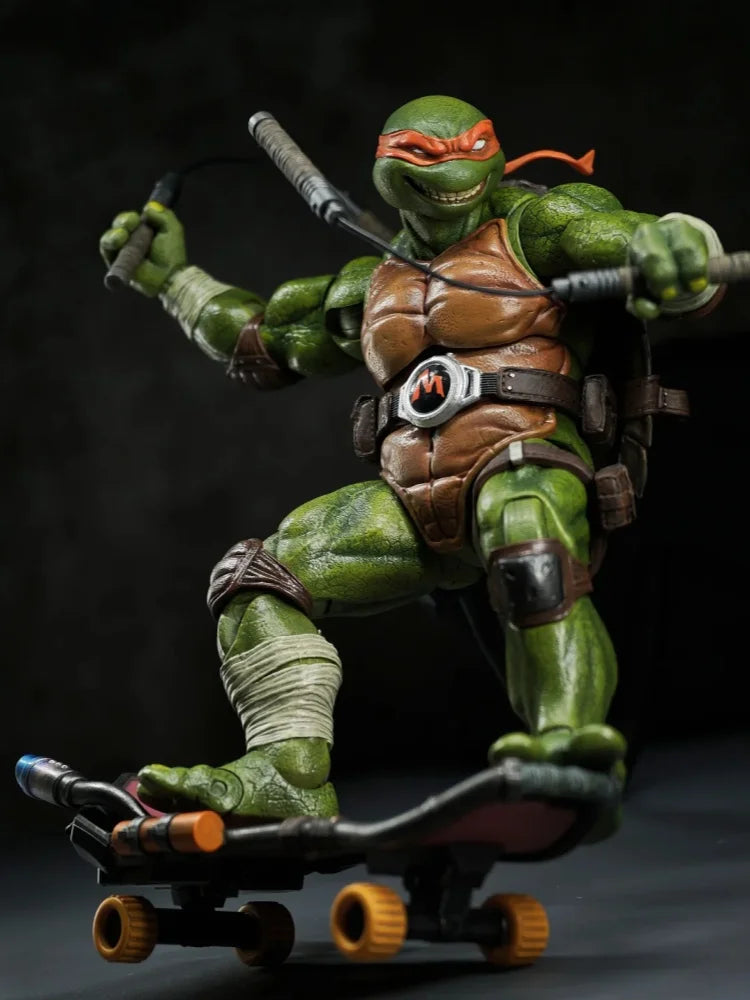 Lingjihun TMNT 1/12 Scale 16-17cm Leonardo Donatello Michelangelo Raphael Articulated Collectible Action Figure Anime Figure