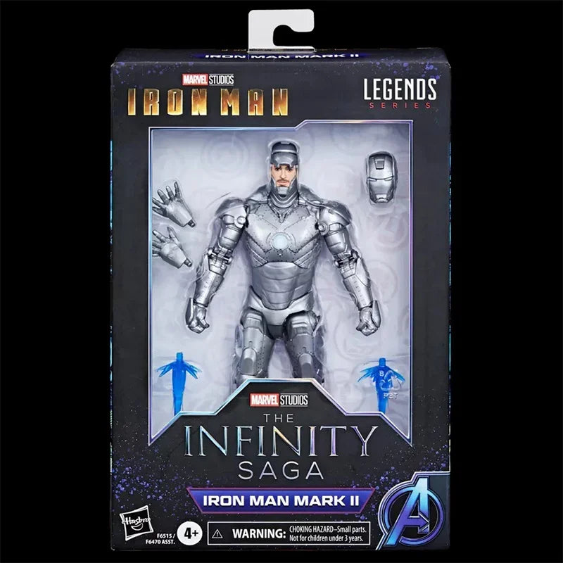 New Original Hasbro Marvel Legends Series The Infinity Saga Iron Man Mk II Action Figure Model Toy Birthday Gift Collection